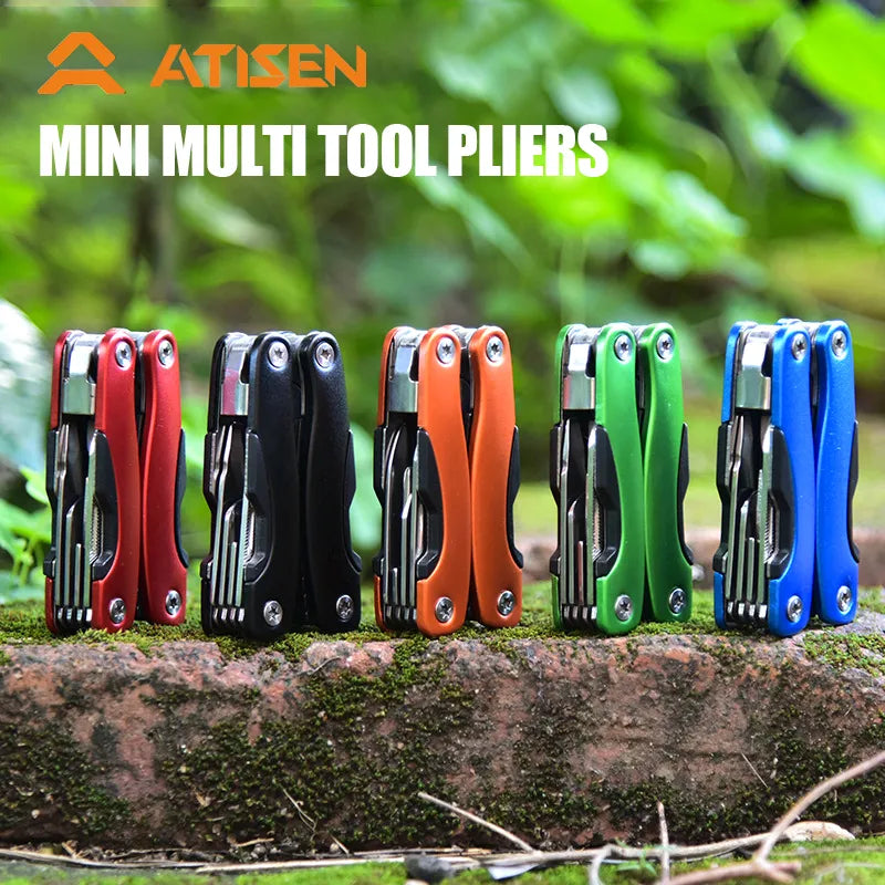 Stainless Steel Multi Tools ,Pliers Pocket Knife with Heavy Duty Pliers Replaceable Bits Multitools for Outdoor, Survival, Hikin