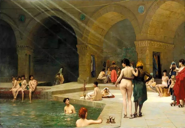 The great bath at Bursa - Jean-Léon Gérôme, 1885