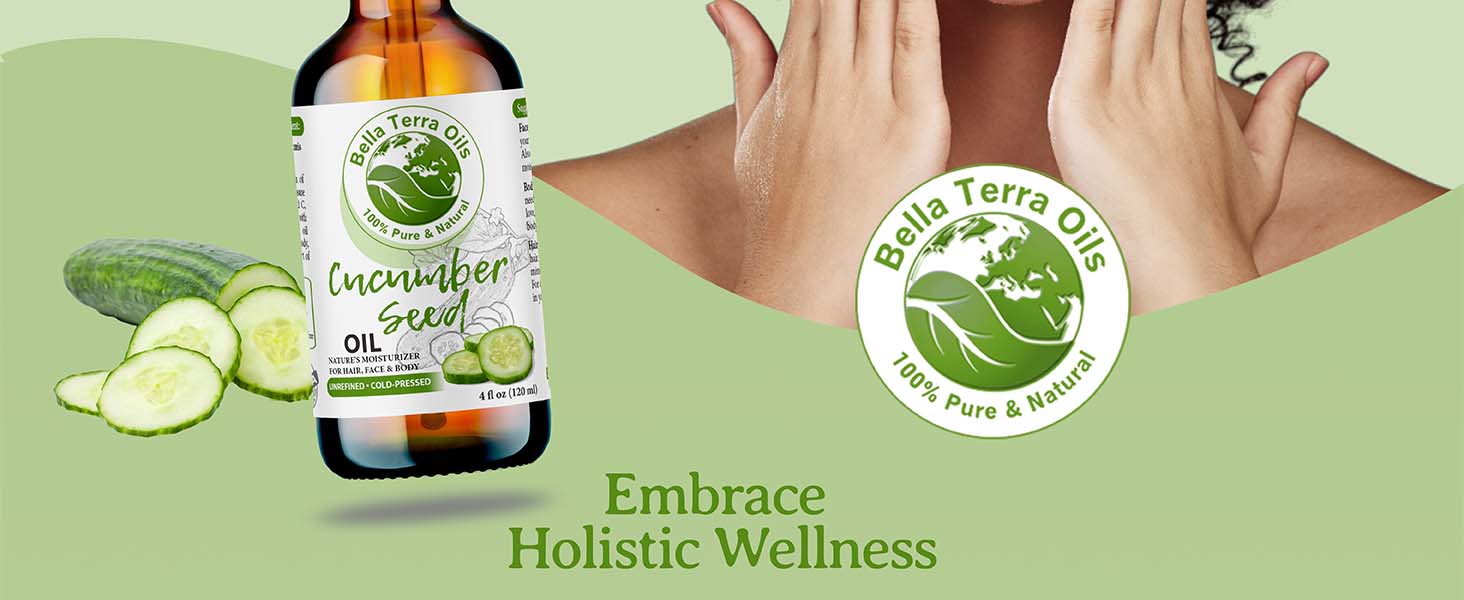 Cucumber Seed Oil Bottle - Bella Terra Oils