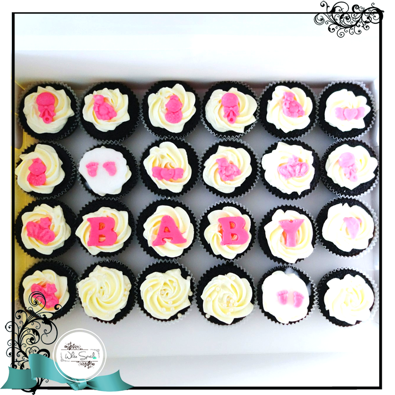 Baby Shower Cupcakes White Spatula