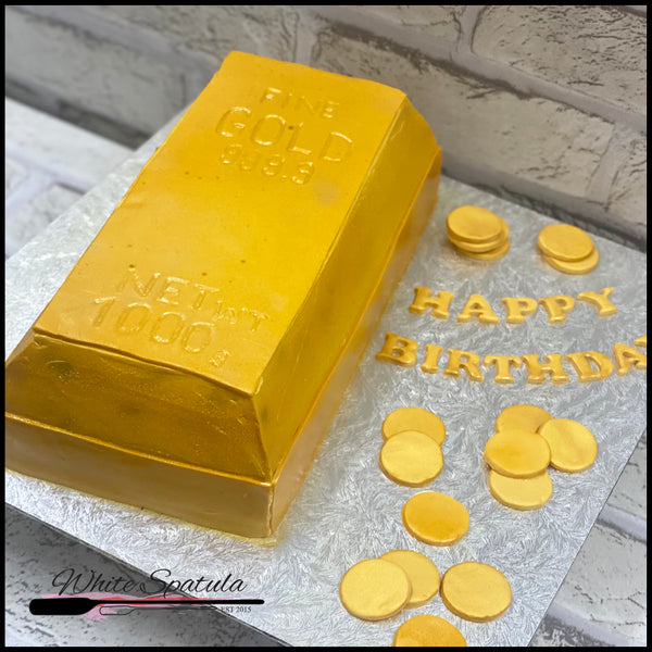 Gold Bar Buttercream Cake Singapore / Customized cake singapore - White  Spatula