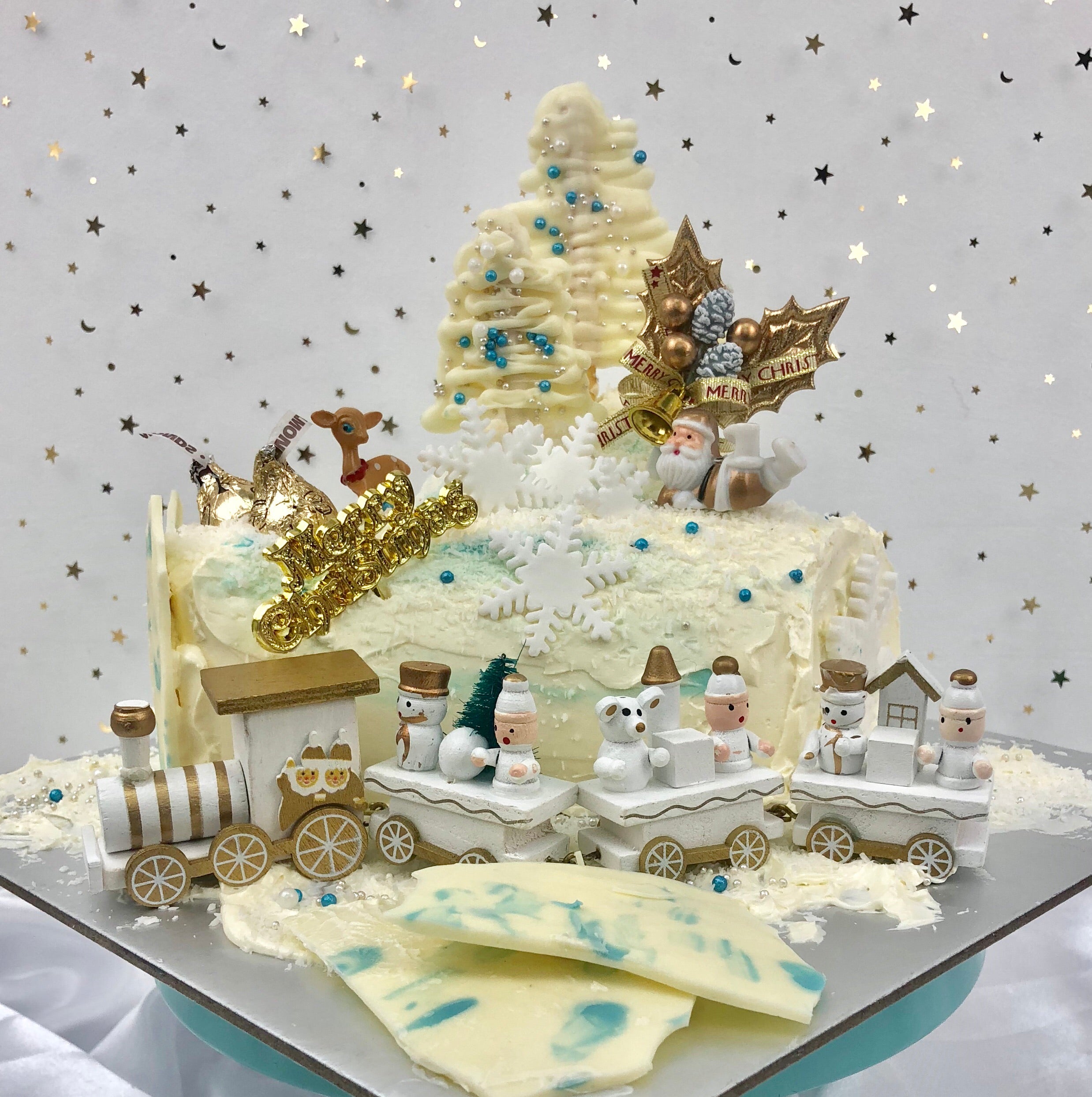 Christmas Log Cake, Cakes & Desserts by White Spatula Singapore