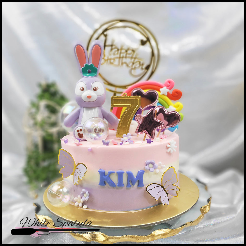 Rabbit Buttercream Cake - White Spatula