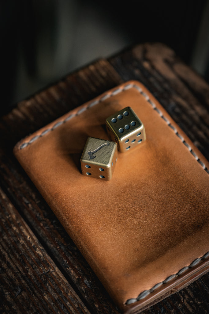 Solid Brass Dice Axmark Craft and Lore