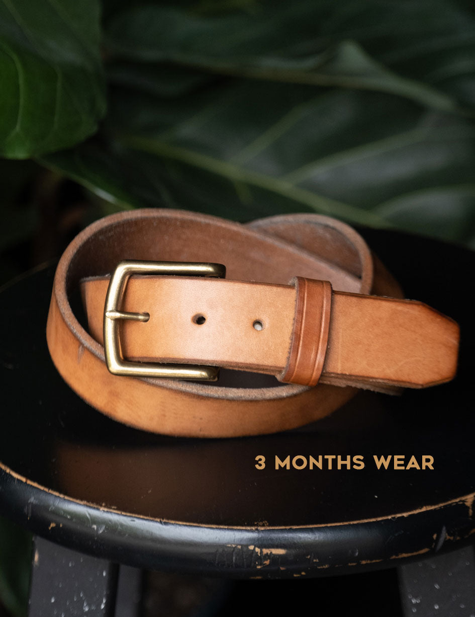 Craft Natural Leather Wide Belt, 1.75 Handmade American Thick Belt – Craft  and Lore