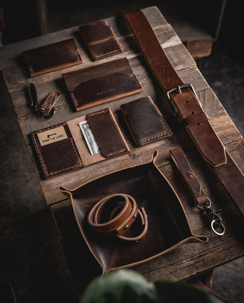 Rustic Kit handmade leather goods bundle from Craft and Lore