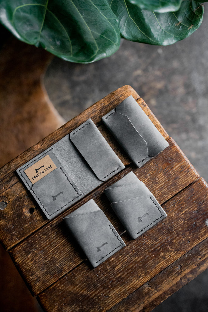 Scotch Slate limited run of our popular leather wallets