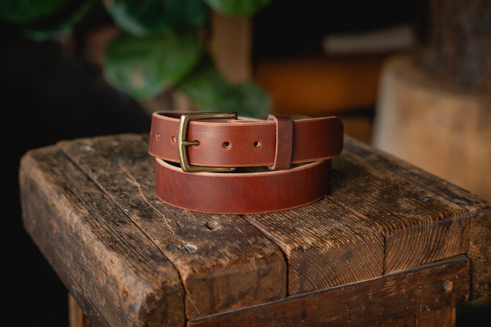 The Mountain Belt Dark Brown. 1.75 Thick Heavy Harness Leather Belt –  Craft and Lore