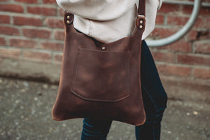 handmade leather purse