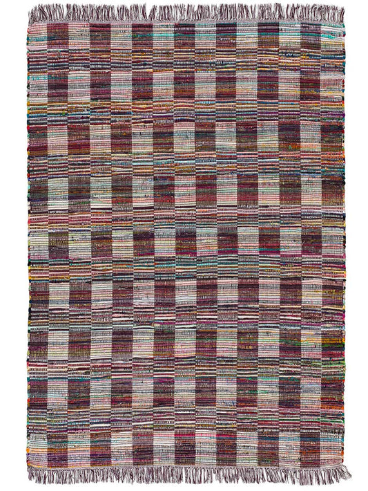 Alfombra Redonda de Yute Tonga 643 Multicolor.