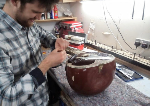 Seph restoring an instrument