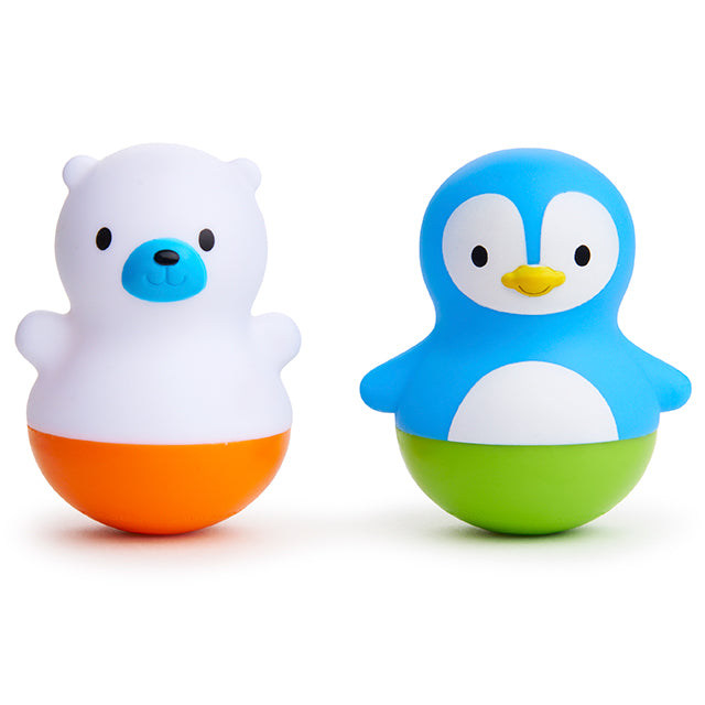 Photos - Bath Toy Munchkin Bath Bobbers™ Toys 2 Pack, Polar Bear & Penguin 16104 