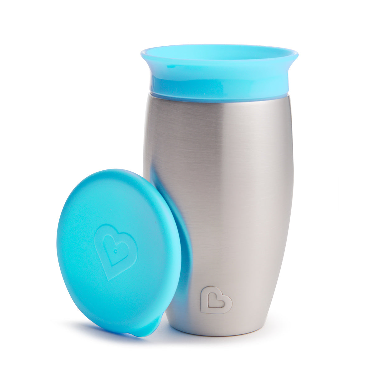 Photos - Baby Bottle / Sippy Cup Munchkin Miracle® 360° Stainless Steel Sippy Cup, 10oz, 10 Oz in Light Blu 