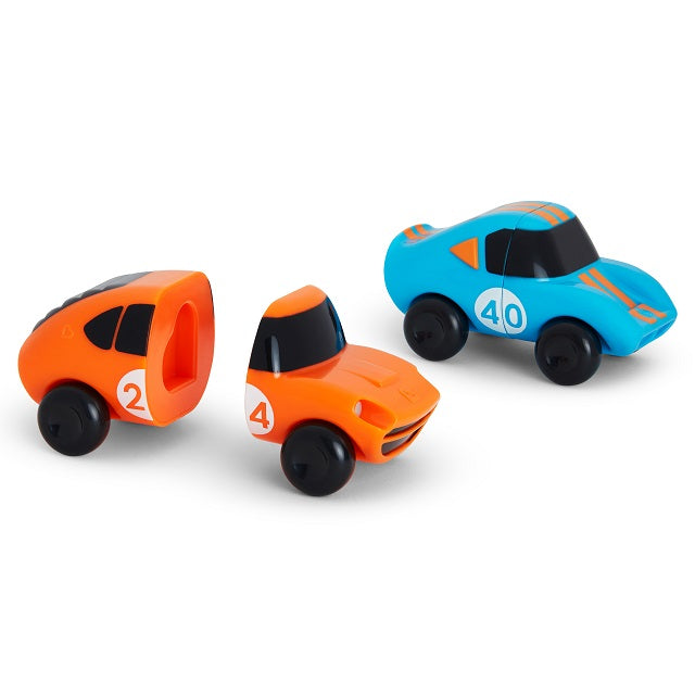 Photos - Bath Toy Munchkin Magnet Motors™ Mix & Match Cars, 2 Pack  in Blue/Orange 1 