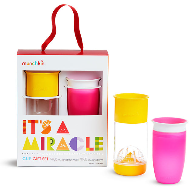 Photos - Mug / Cup Munchkin It's a Miracle® Cup Gift Set in Pink/Yellow 17962 