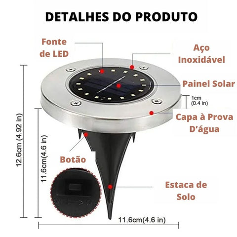 espeto de jardim solar como funciona