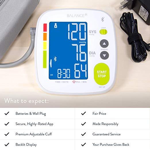 greater goods bluetooth blood pressure monitor