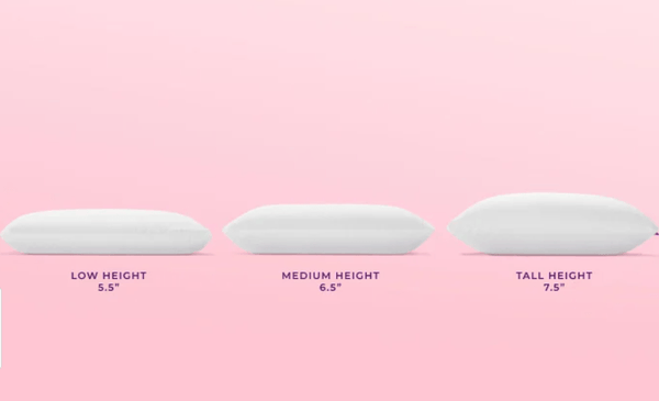 purple harmony pillow standard vs tall