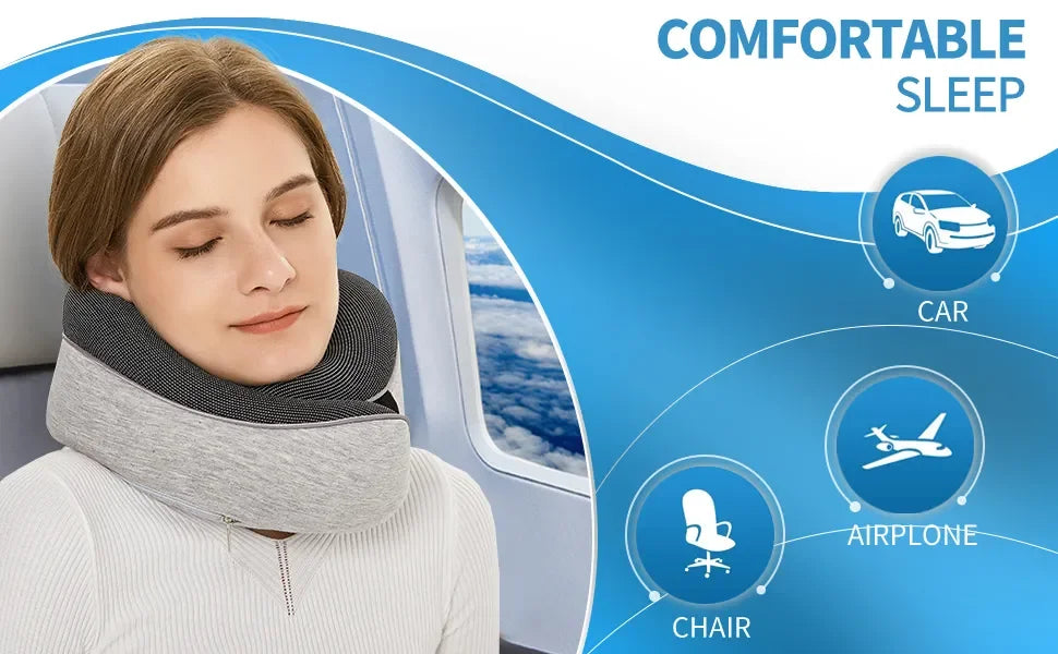 Best Travel Pillow For Airplanes Super Comfy Eliminate Jet Lag Neck Pillow