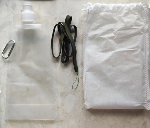 Mini Water Filtration System 1x Straw 1x Lanyard 1x Water Bag 500ML