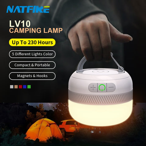 Camping Light USB C Rechargeable 230 Hours 5200 mAh Power bank