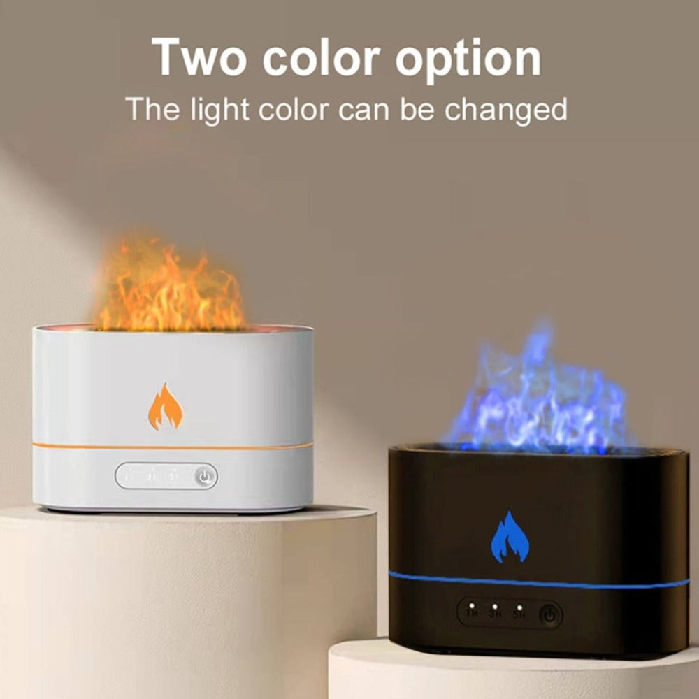 Essential Oil Diffuser with Flaming Effect, Timer, and Aromatherapy Bliss