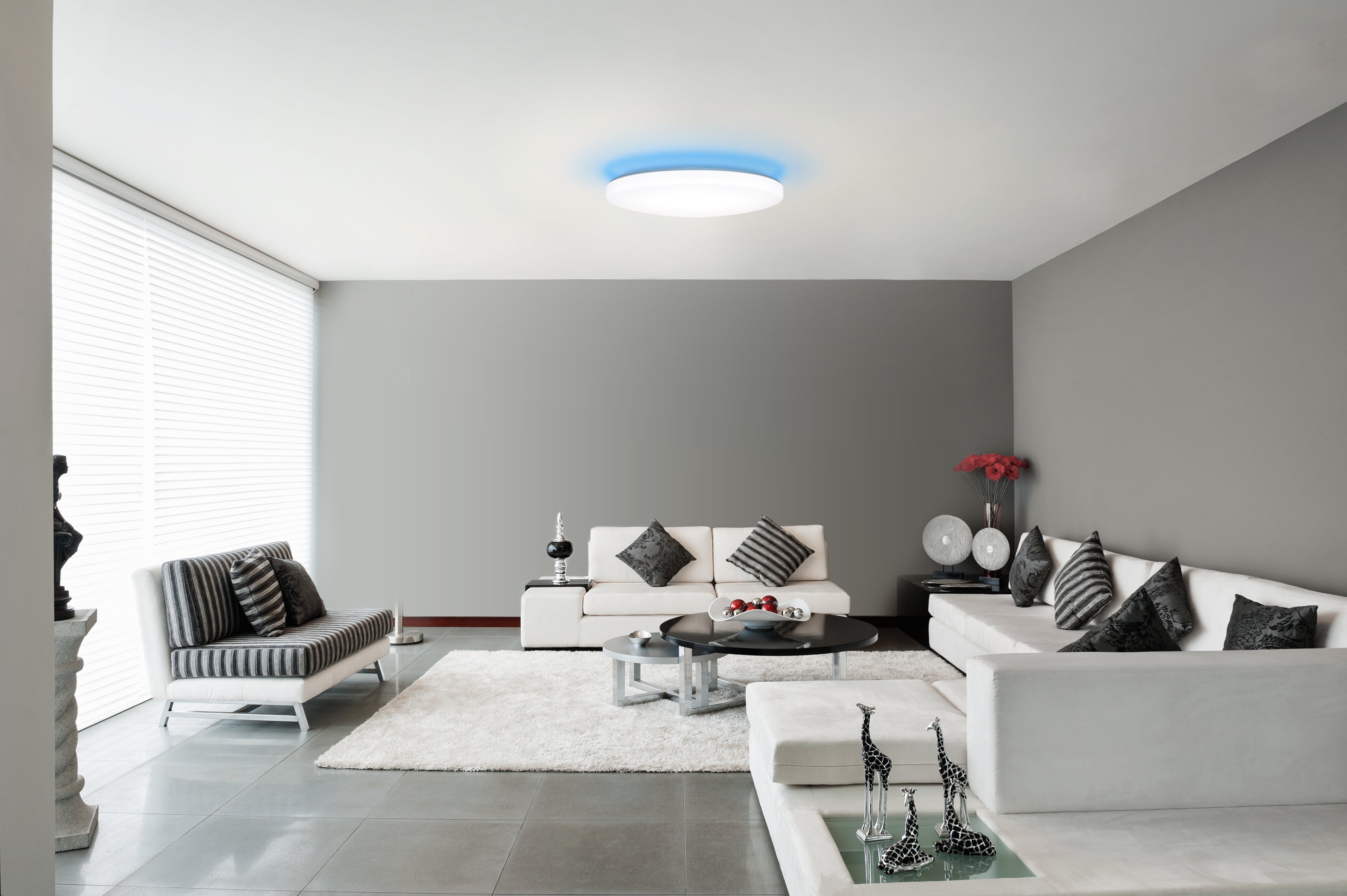 light grey ceiling