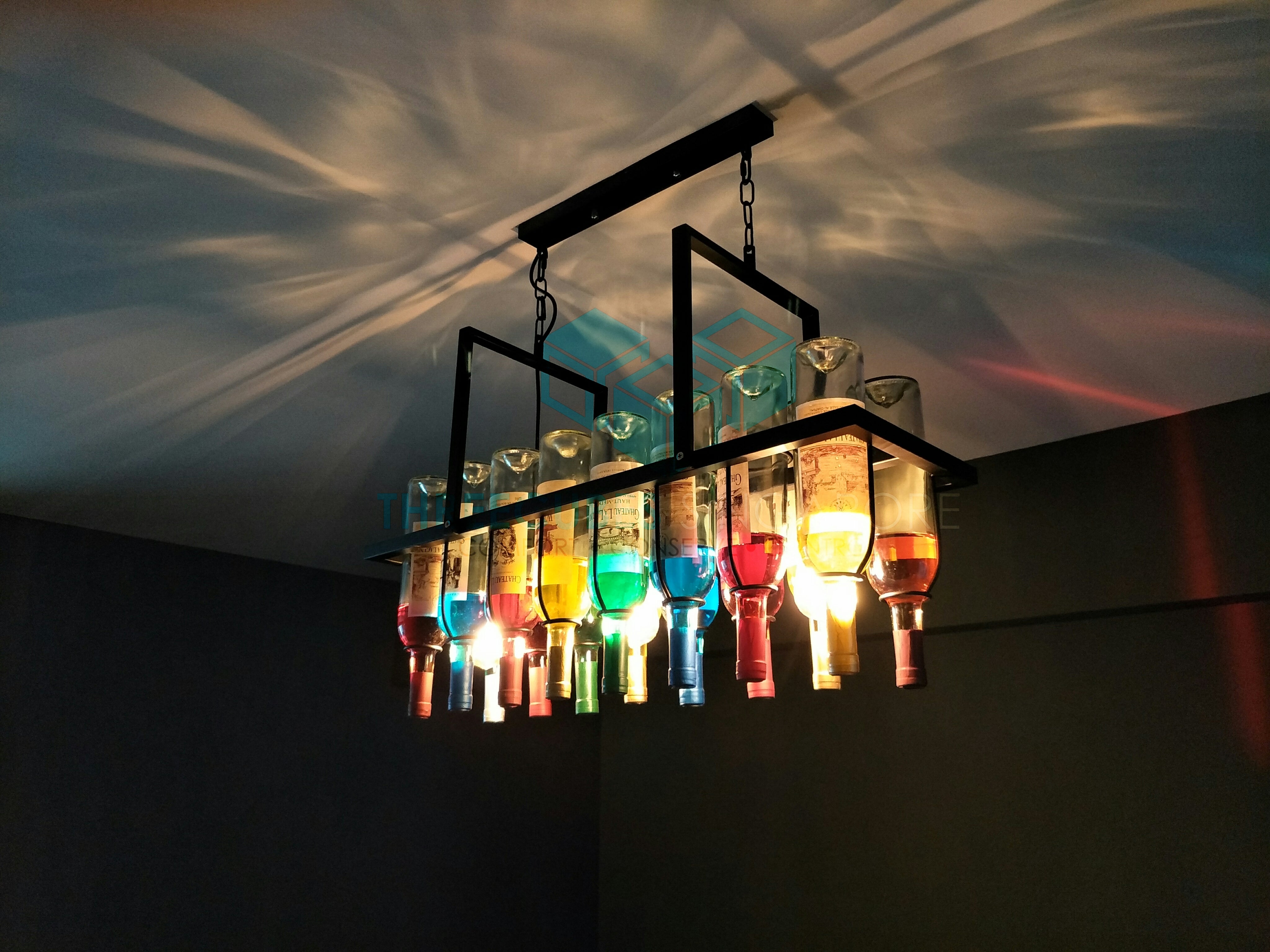 hanging liquor bottle lights