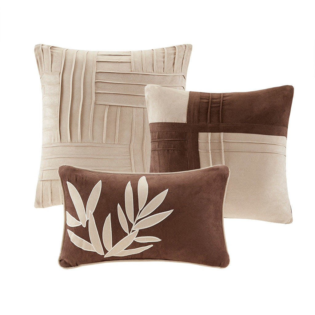 Gracie Mills Beatriz 7-Piece Microsuede Comforter Set