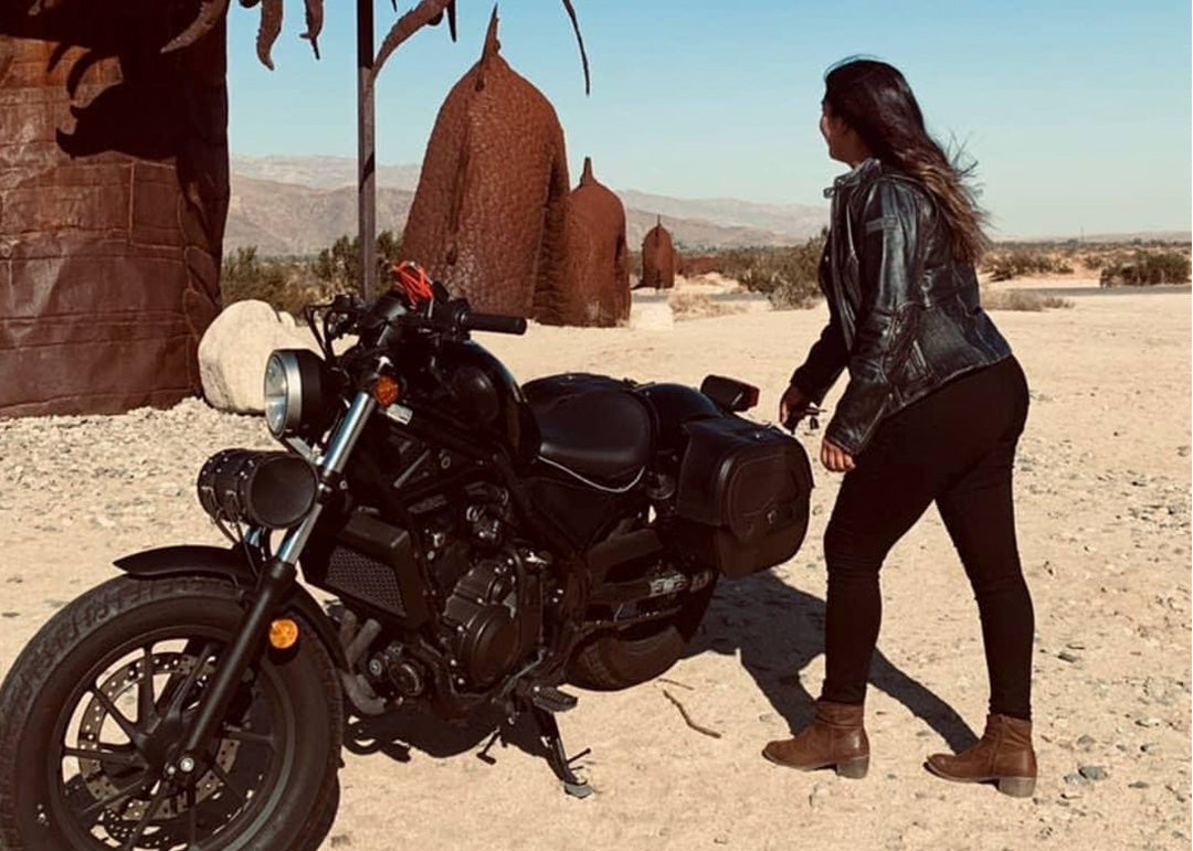 Riding in the California desert