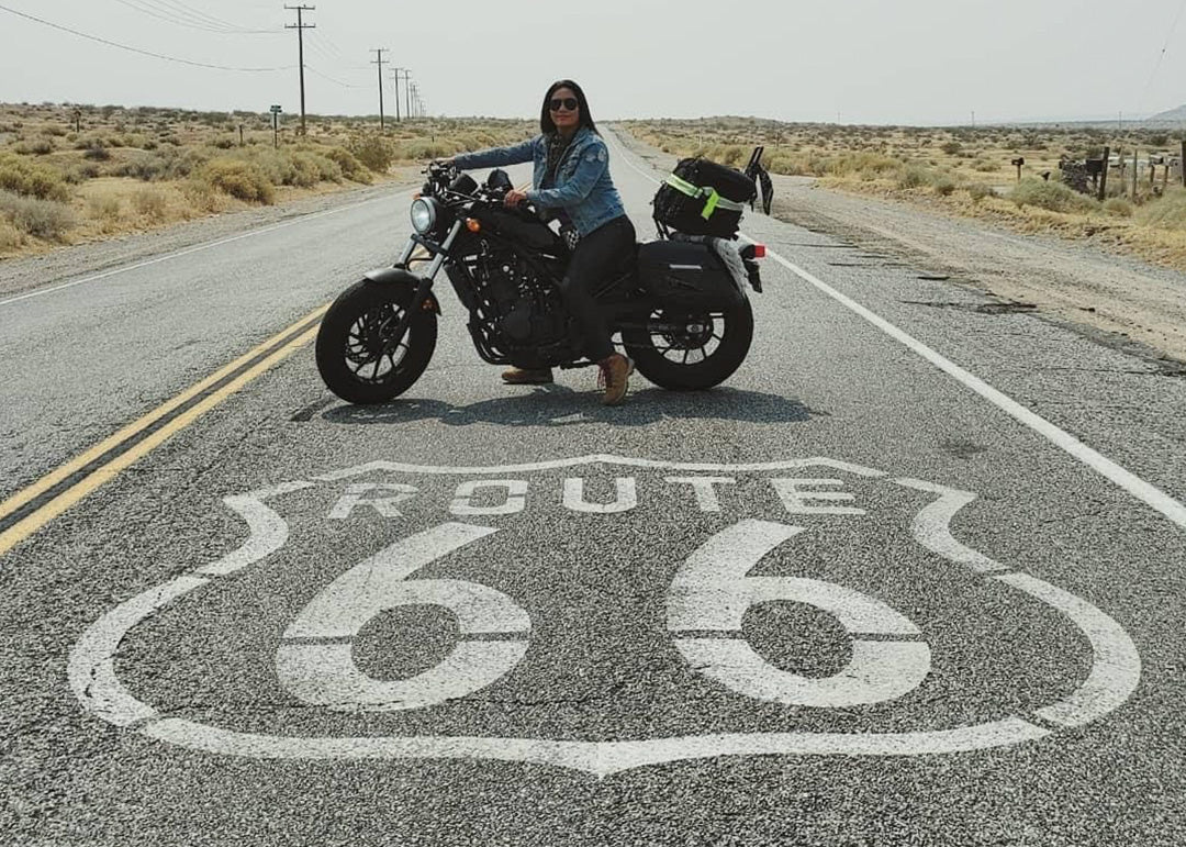 Motorcycle ride down route 66