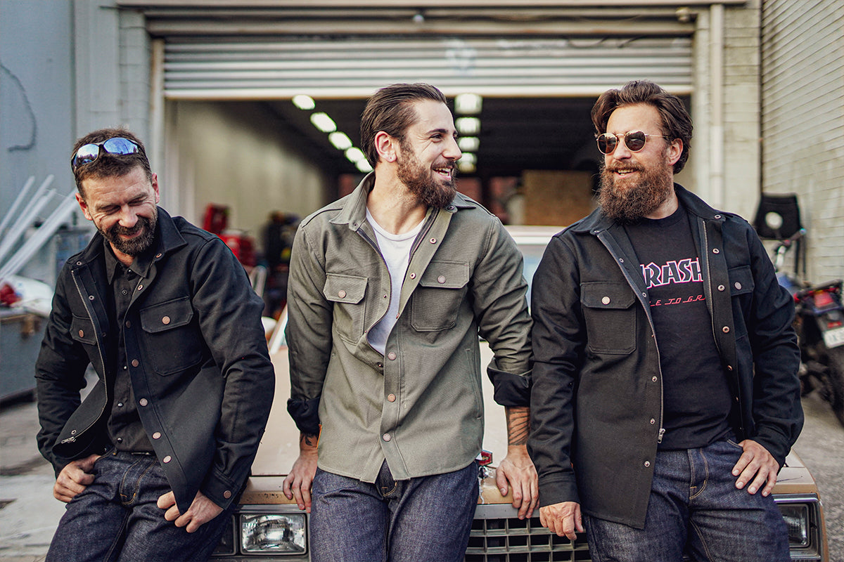 Chris Tom and Leo at Hellraiser Garage in Melbourne Australia