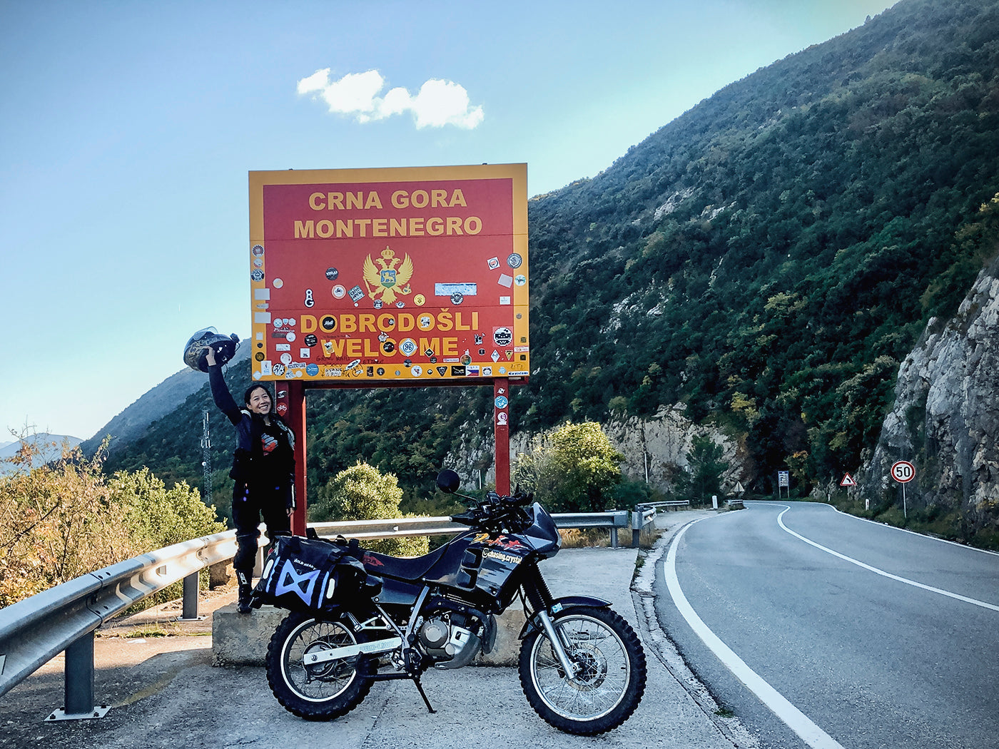 Crystal Fong travelling the world on her motorcycle