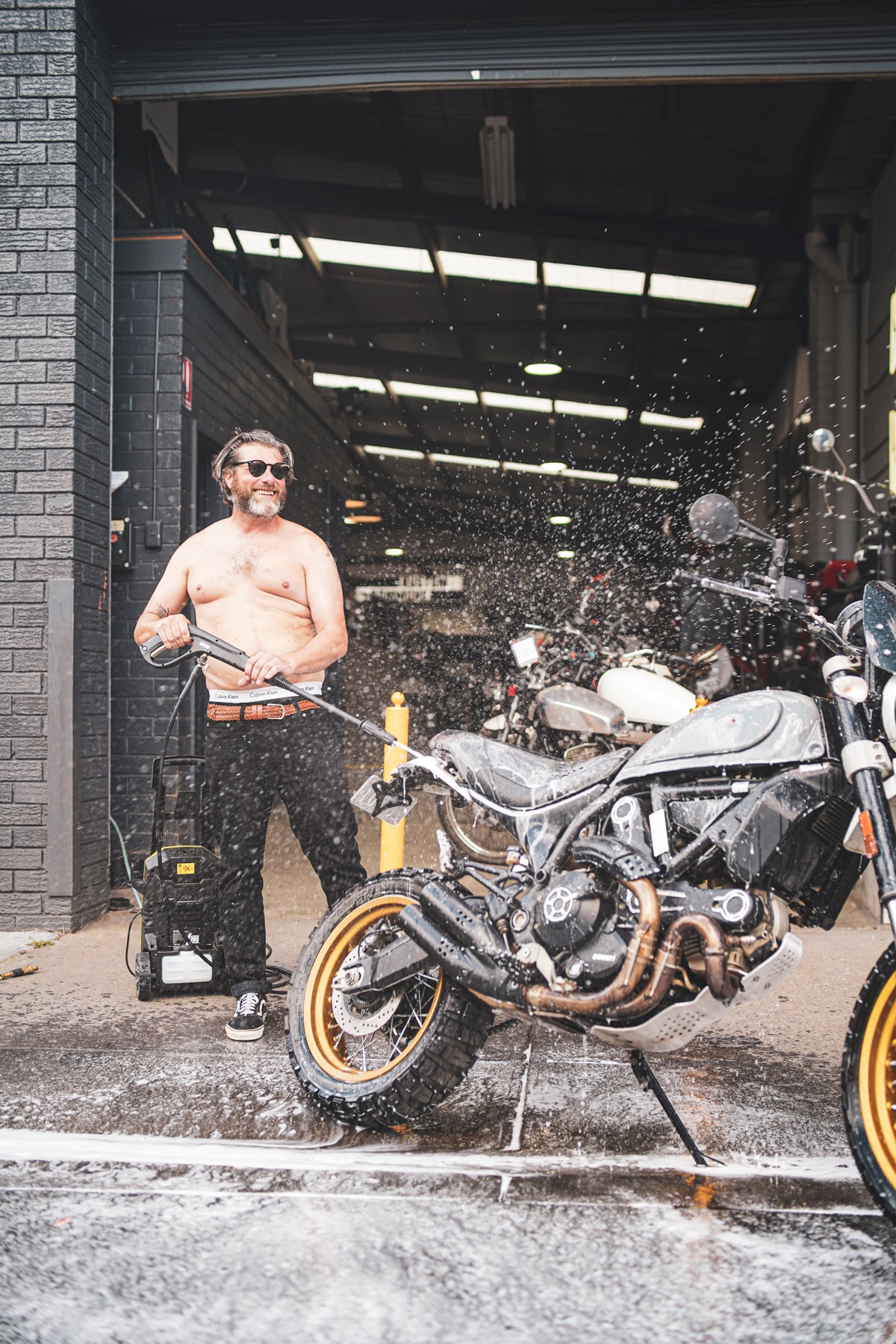 Bath time - valentine's day with your motorcycle 