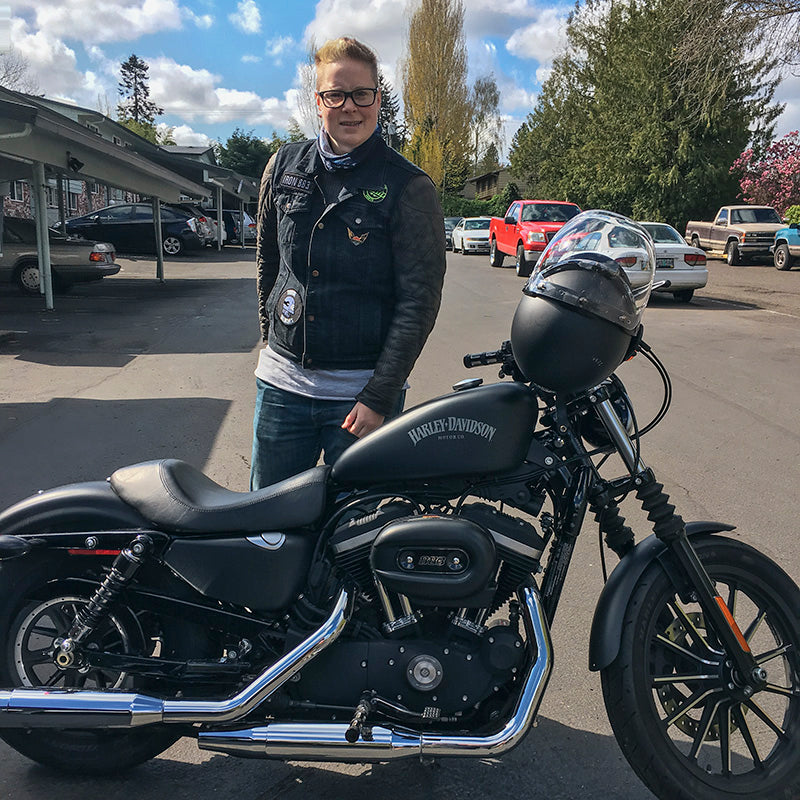 Nadine and her HD Iron 883