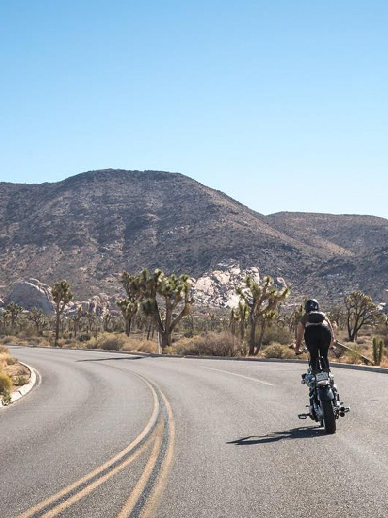 The freedom of riding a motorcycle