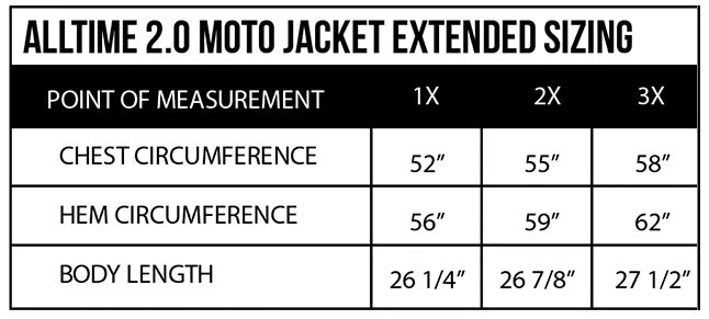 atwyld alltime motorcycle jacket plus size guide