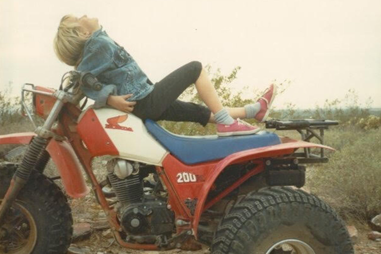 The beginning of the love affair with motorcycles. Me at 7 years old