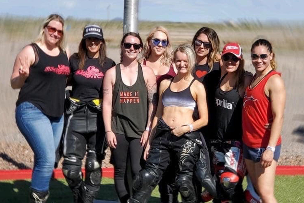 The ladies from the Ladies Only Track Day at Arroyo Seco Raceway