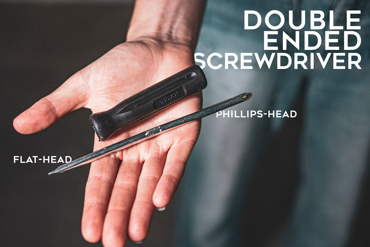 Double ended screwdriver for your tool kit