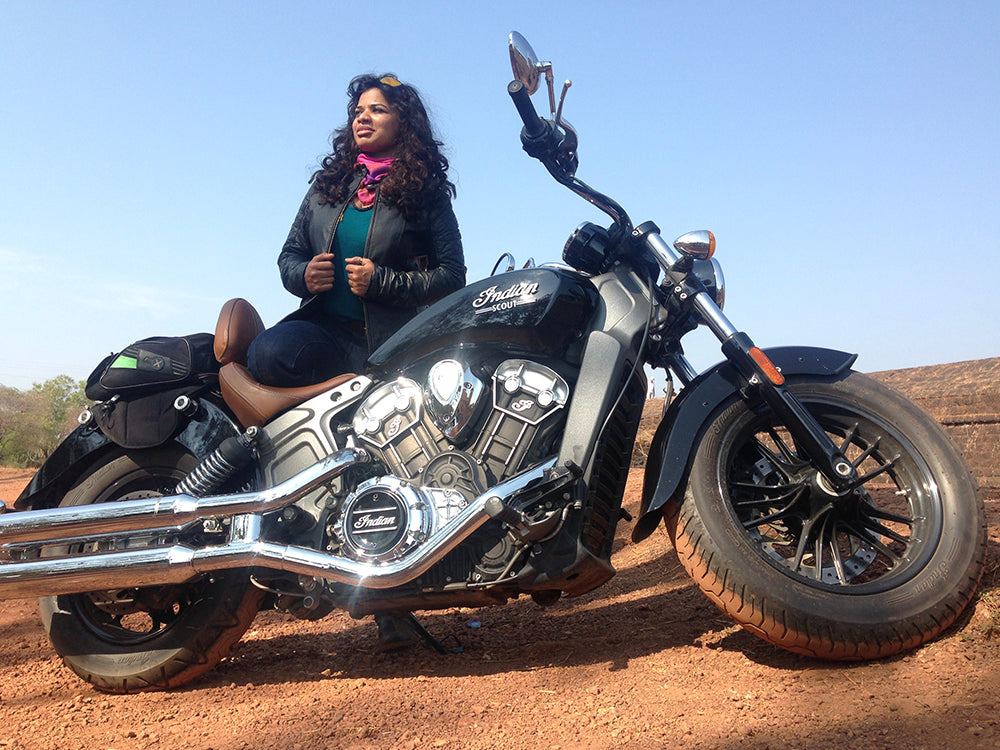 Anjaly female motorcycle rider moto femmes