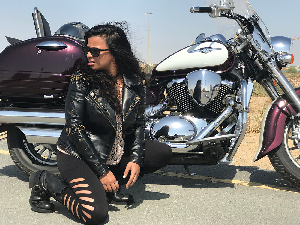 Anjaly from Dubai, female motorcycle rider | Moto Femmes