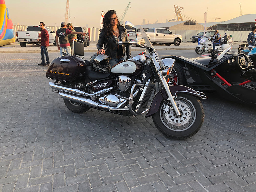 Anjaly Rajan female motorcycle rider | Moto Femmes