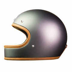 Grey full face motorcycle helmet - Hedon Heroine Classic Helmet