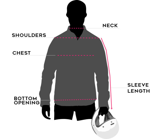 mens california riding shirt size guide