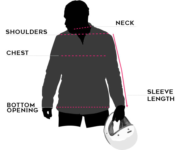 mens mccoy motorcycle jacket size chart