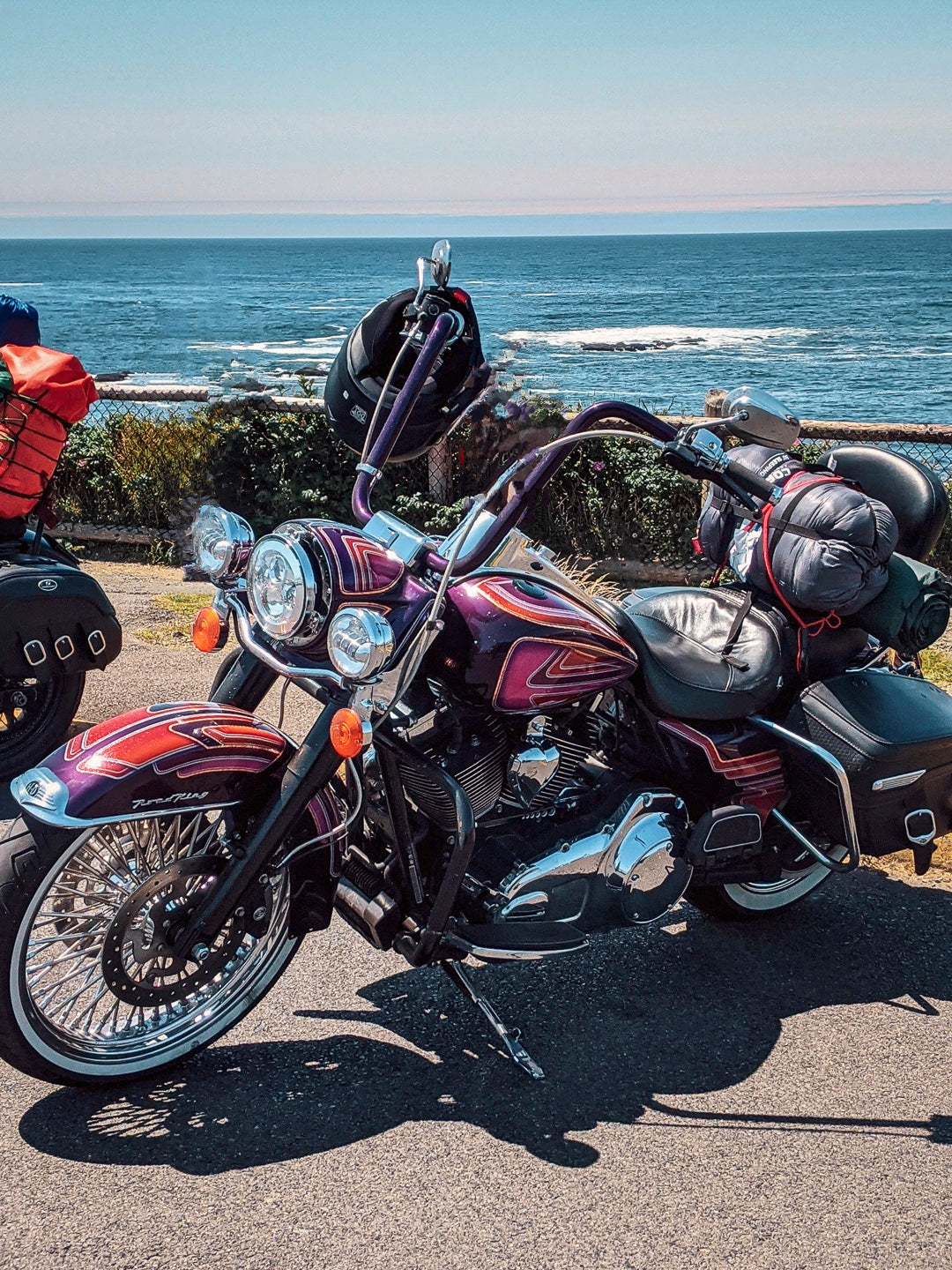 Harley Davidison Road King painted by Sal Trevino in LA