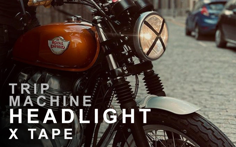 Trip Machine headlight tape for cafe racers
