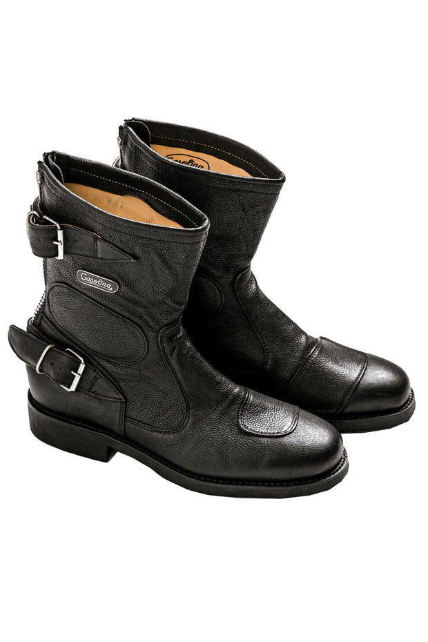leather moto boots