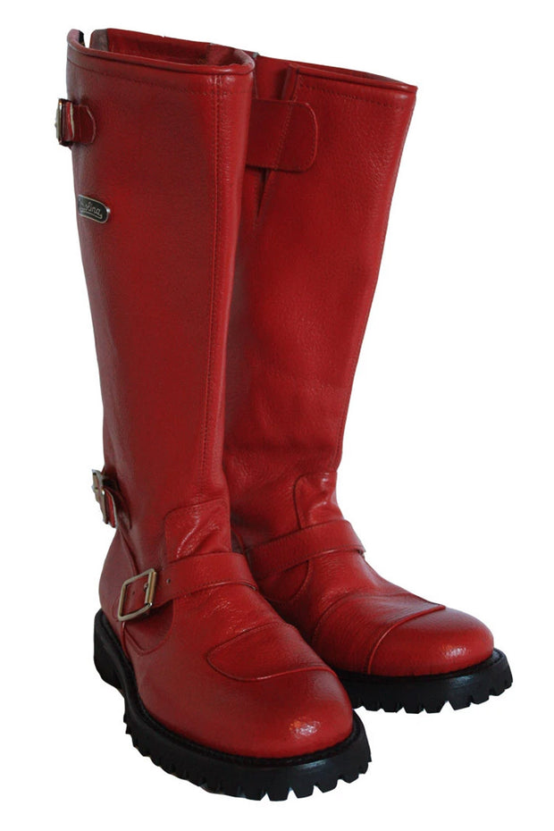 Gasolina Ton-Up Women's Red Leather 